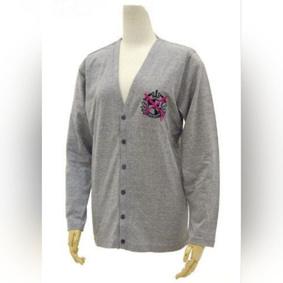 Super Danganronpa 2 Kibogamine Dead  Size M Unisex Cardigan in Heather Gray - Picture 2 of 10